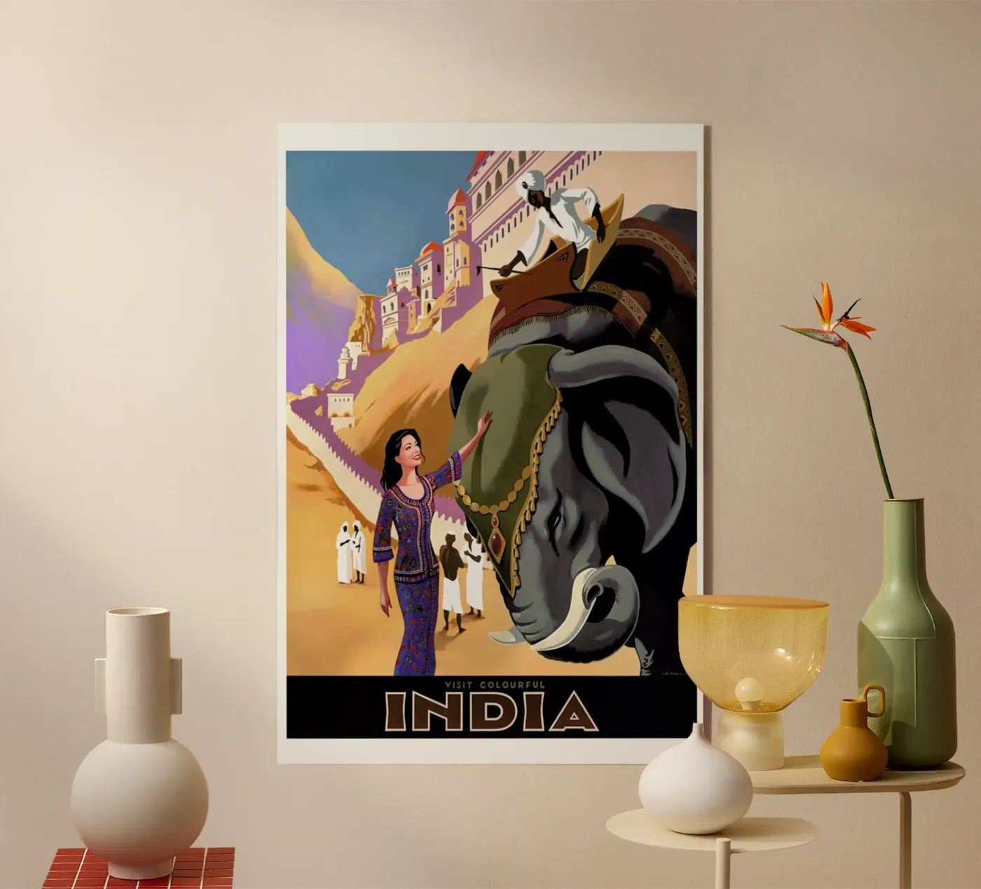 india1 acryl van Robert Livingston