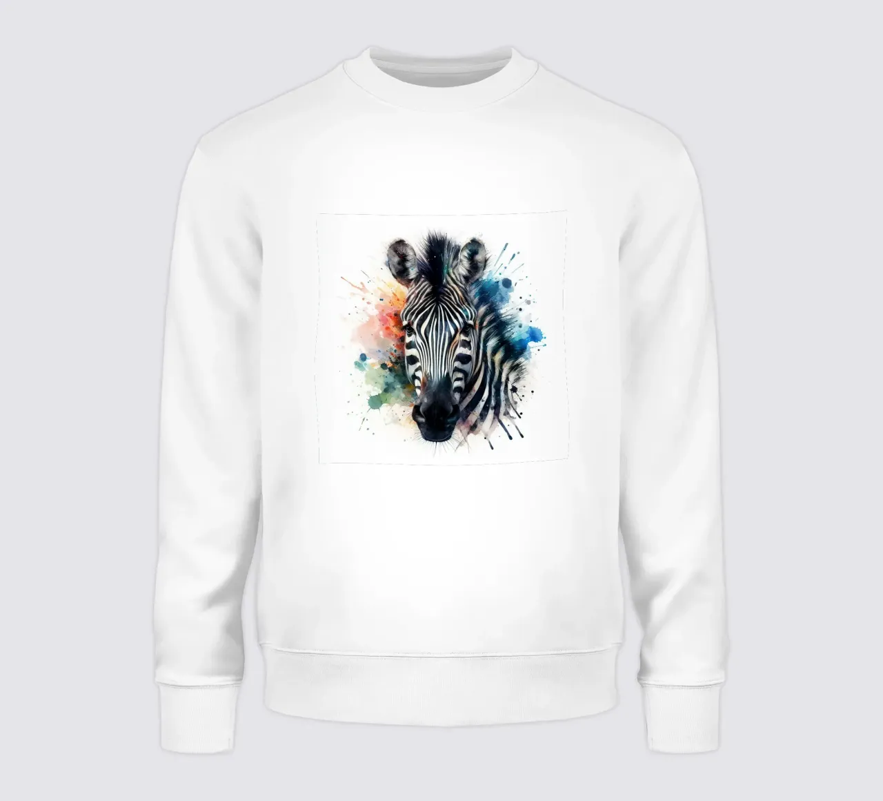 Zebra in acquerello felpa da ARTVI-SHOP
