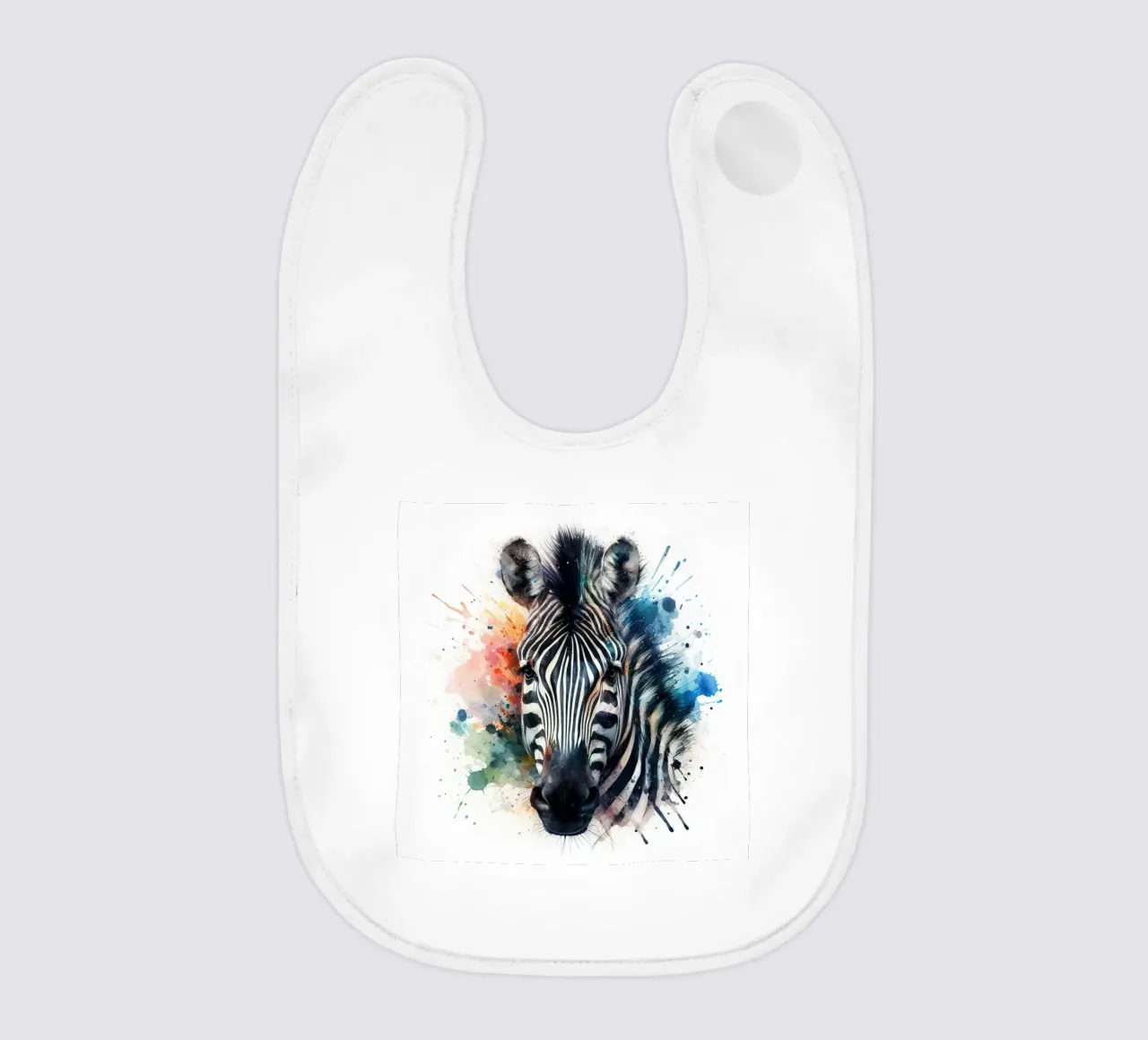 Zebra in acquerello bavaglino da ARTVI-SHOP