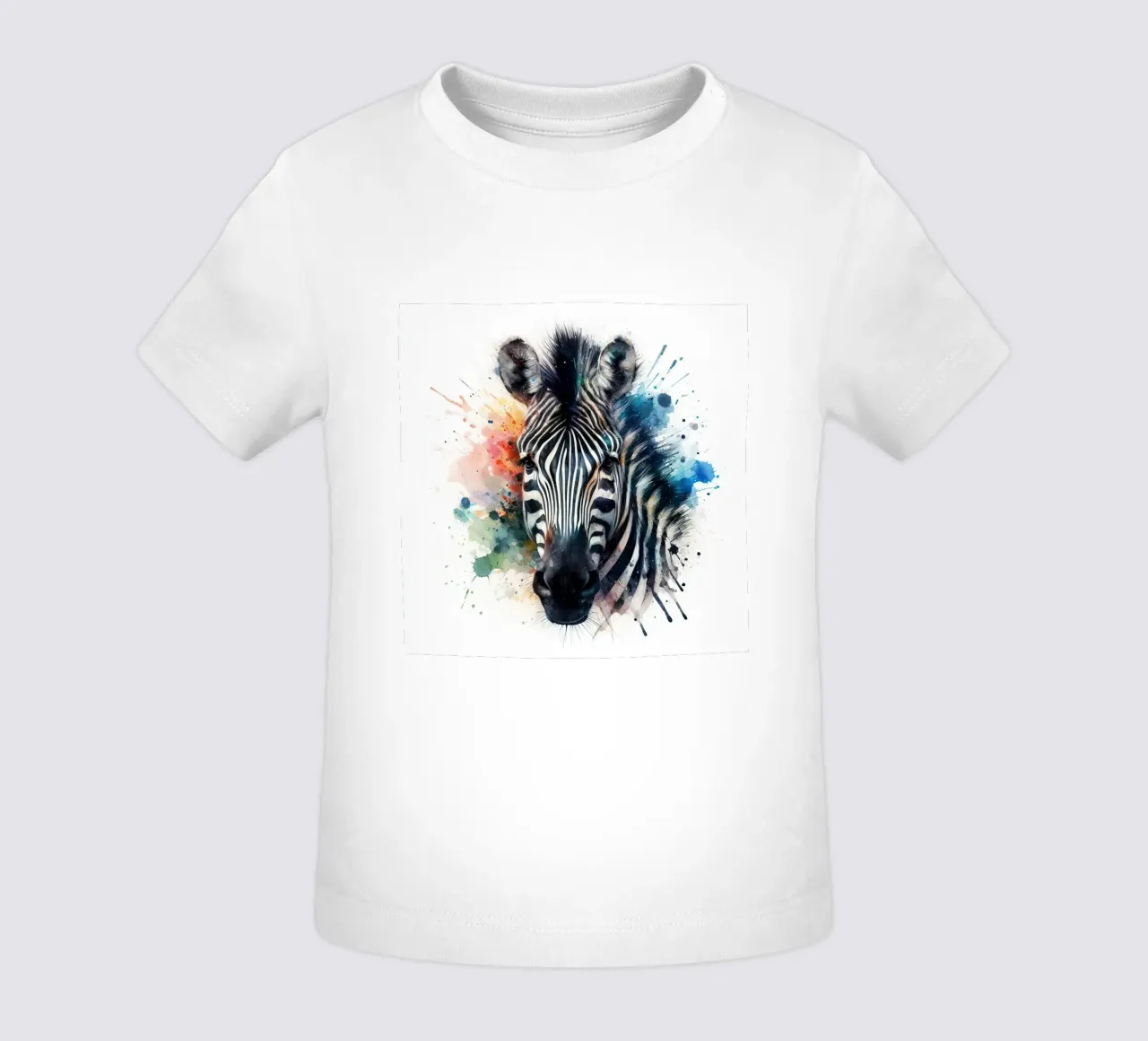 Zebra in acquerello maglietta neonato da ARTVI-SHOP