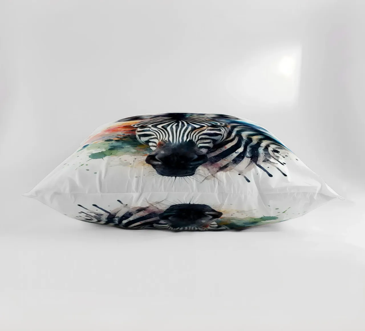 Zebra in acquerello cuscino da 🎁 NOBELART