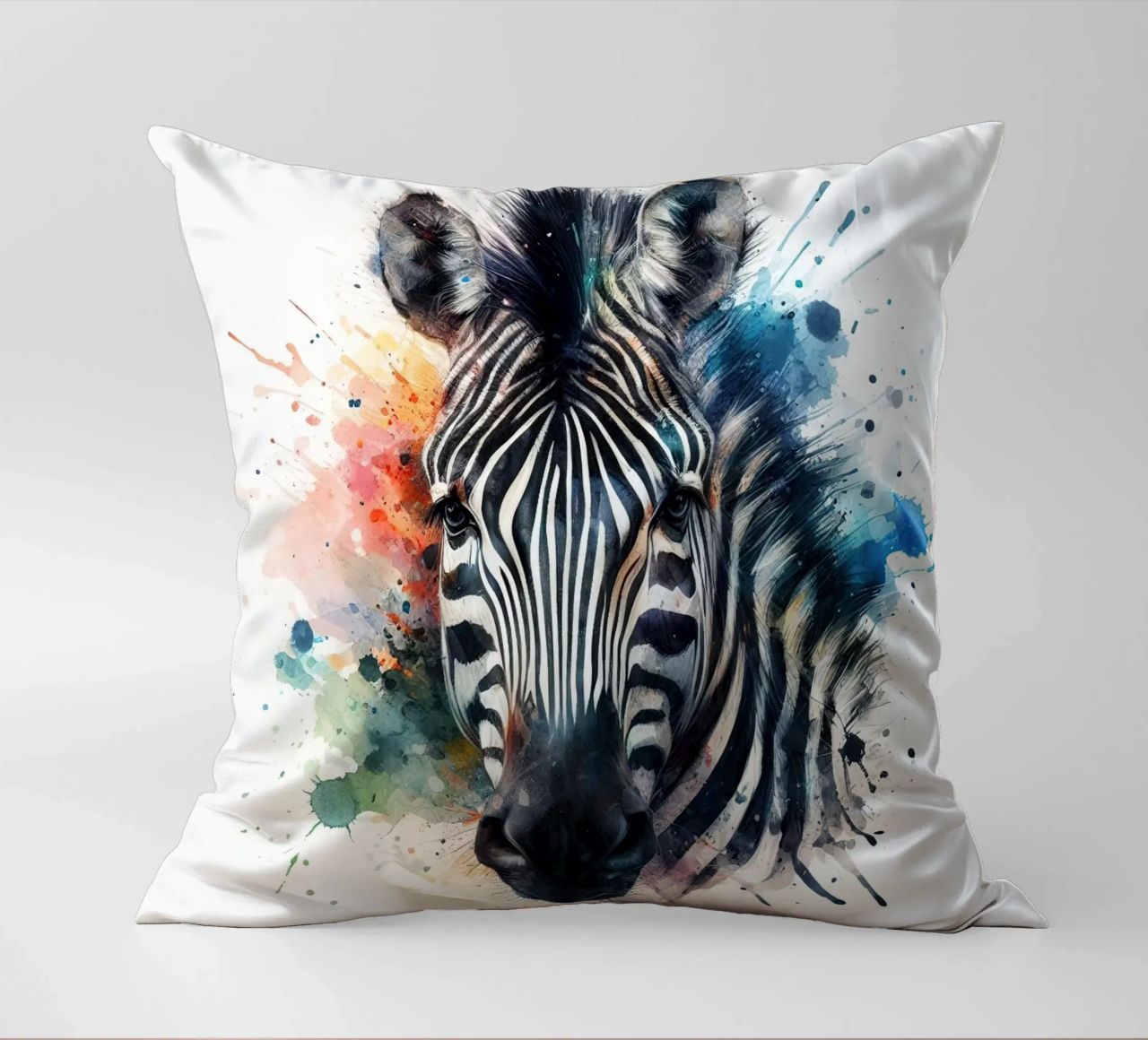 Zebra in acquerello cuscino da ARTVI-SHOP