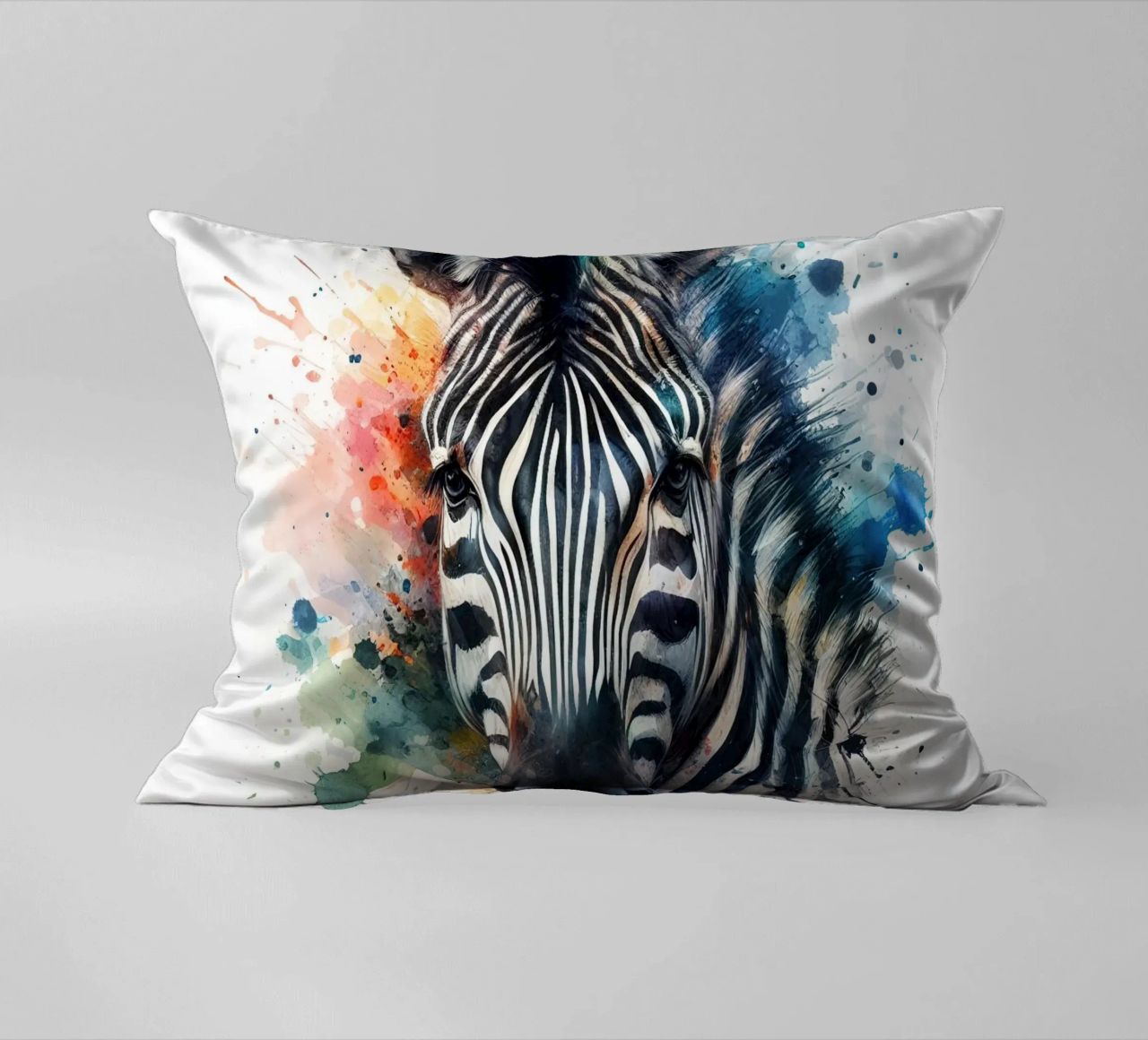 Zebra in acquerello cuscino da ARTVI-SHOP