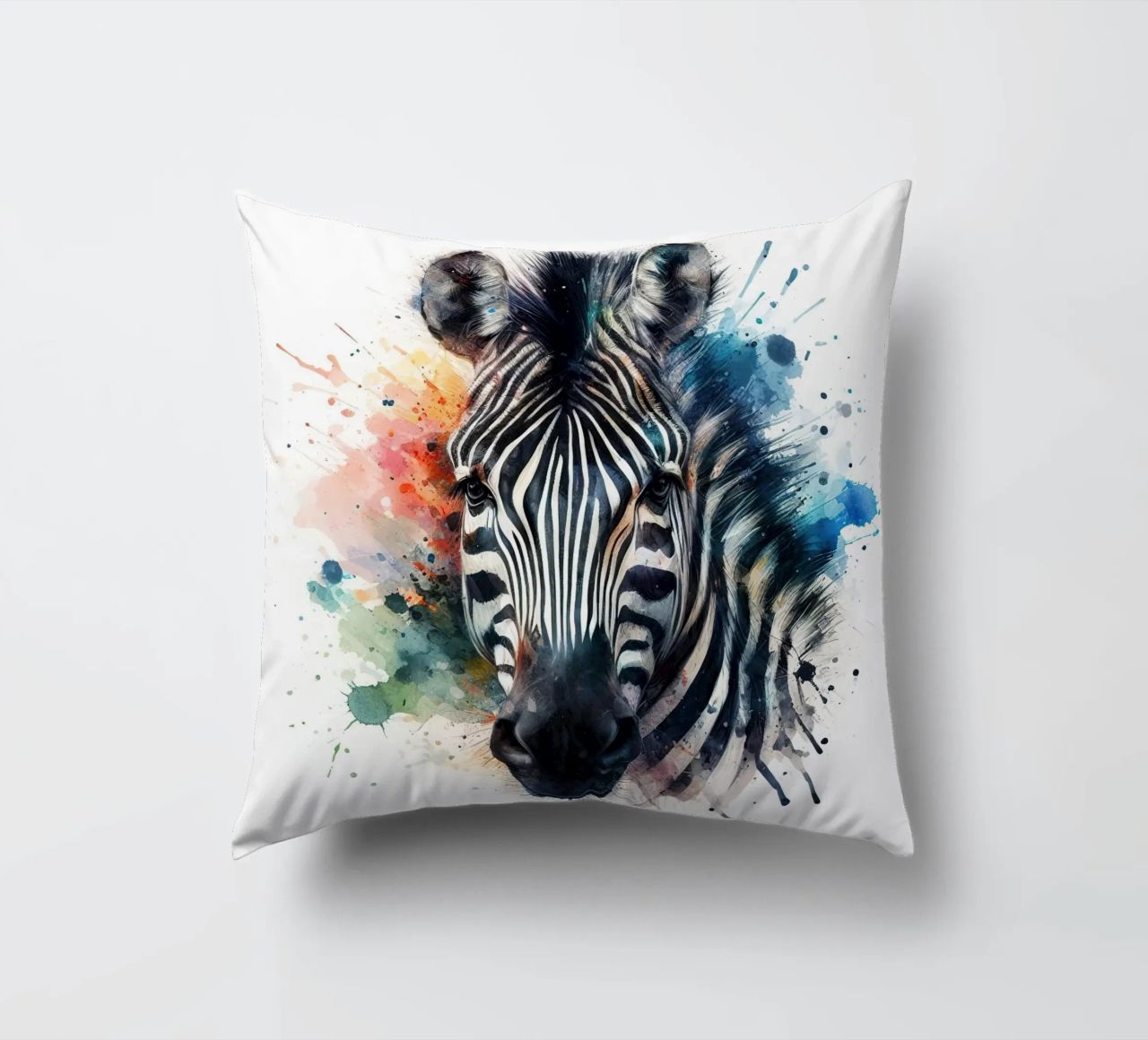 Zebra in acquerello cuscino da ARTVI-SHOP