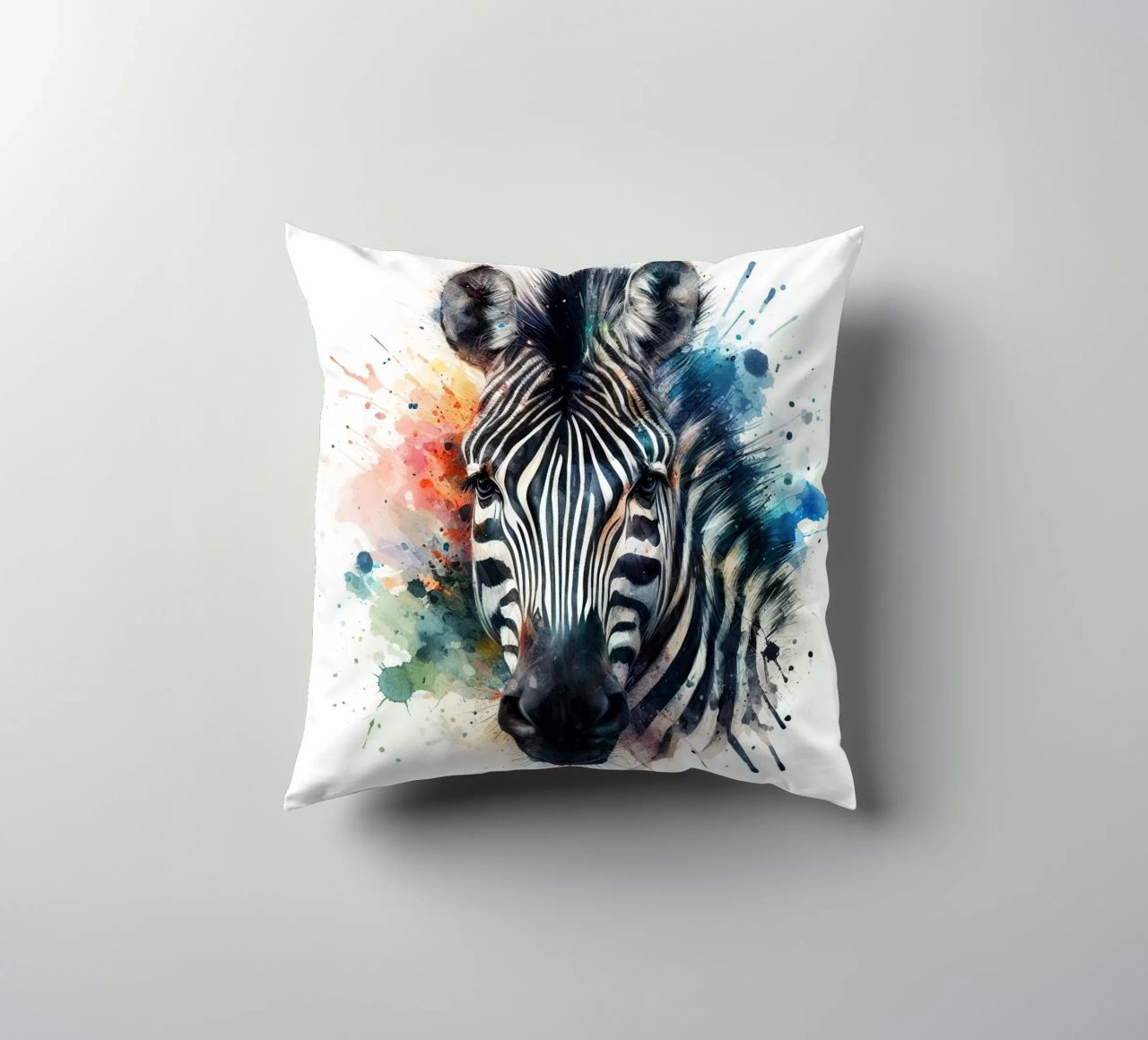 Zebra in acquerello cuscino da ARTVI-SHOP