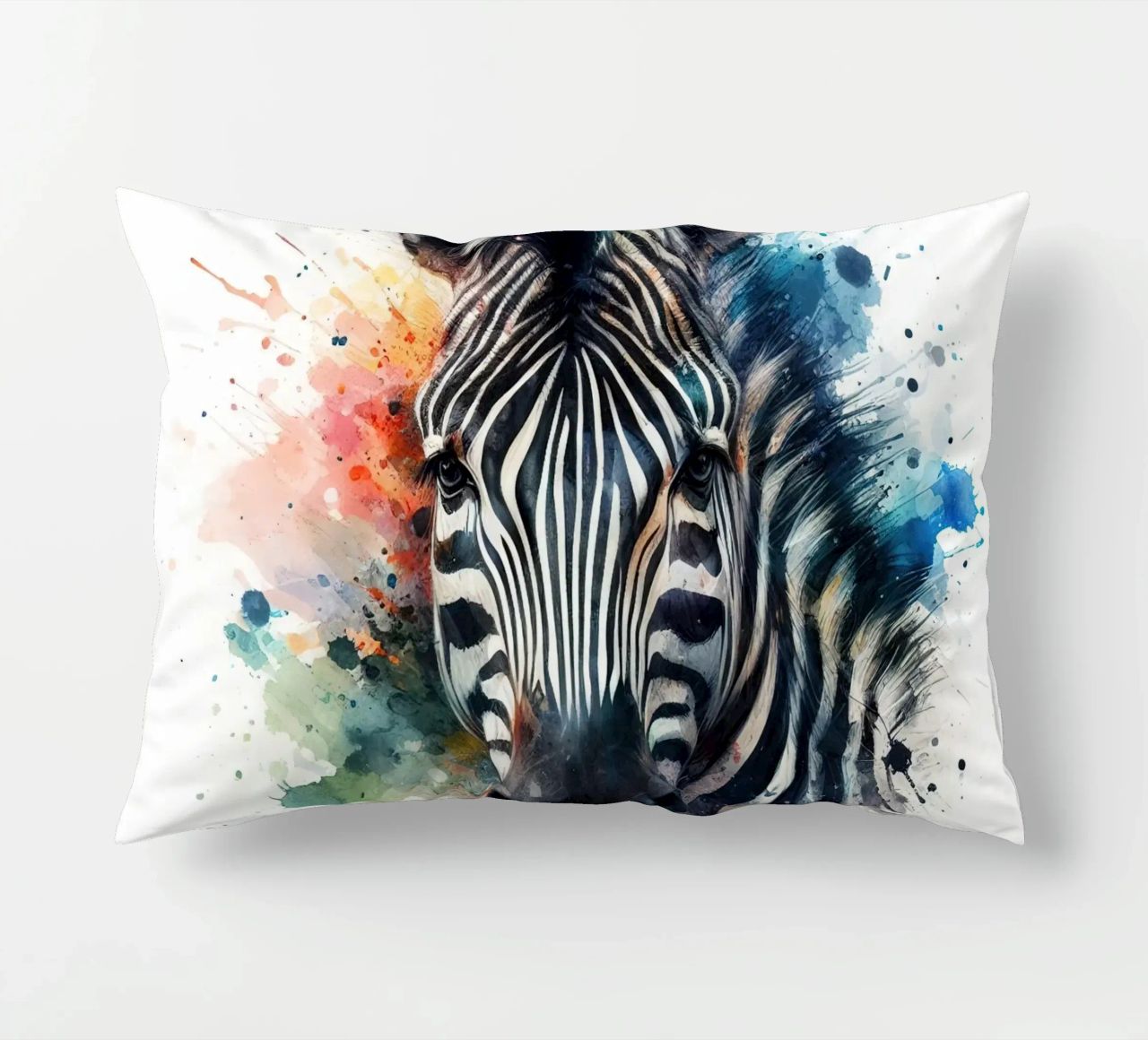 Zebra in acquerello cuscino da ARTVI-SHOP