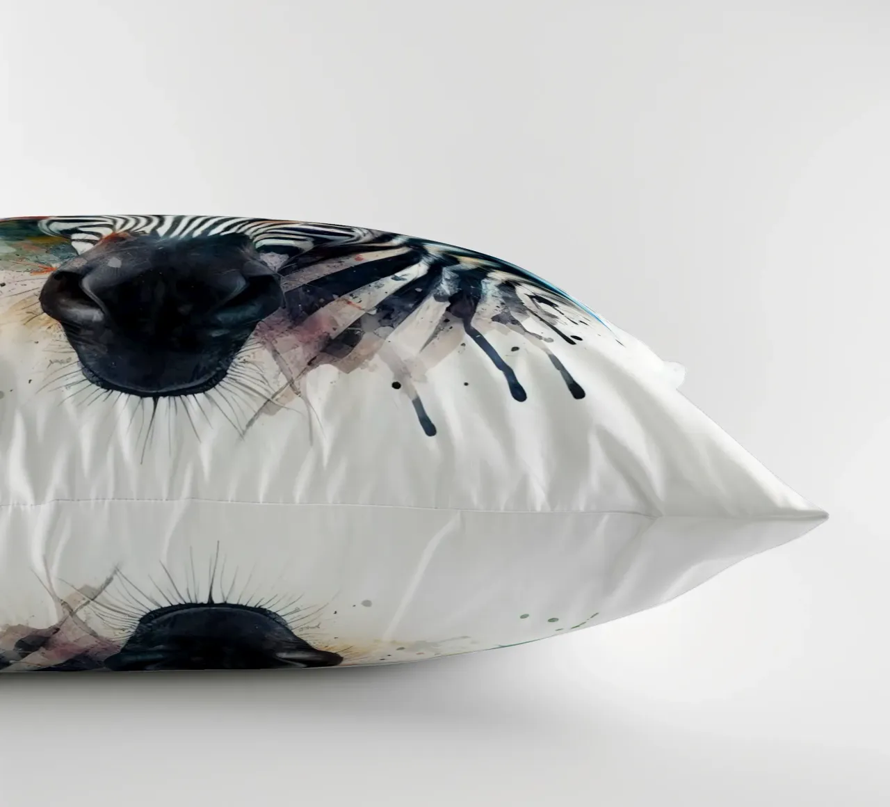 Zebra in acquerello cuscino da 🎁 NOBELART