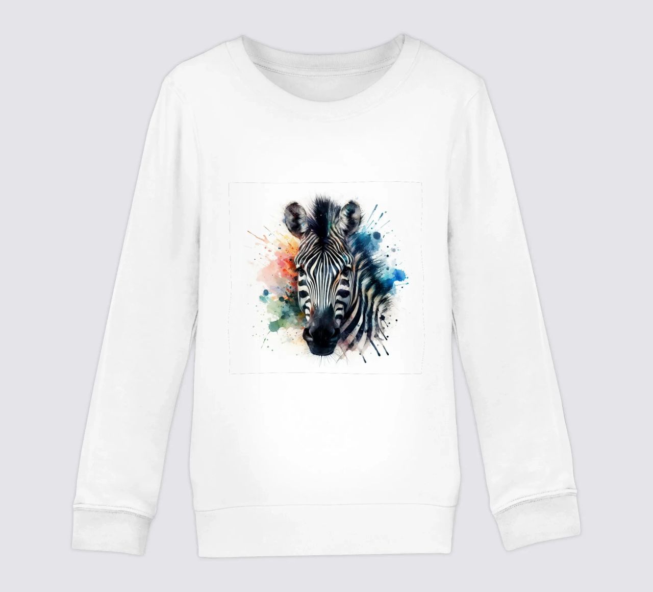 Zebra in acquerello felpa bambino da ARTVI-SHOP