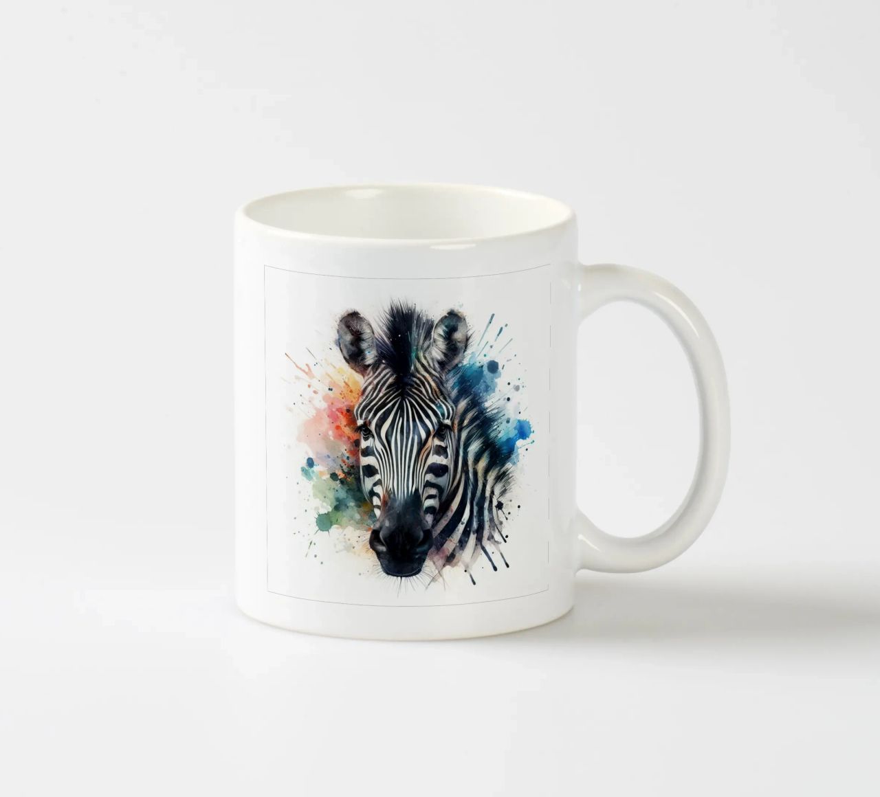 Zebra in acquerello tazza in ceramica da ARTVI-SHOP