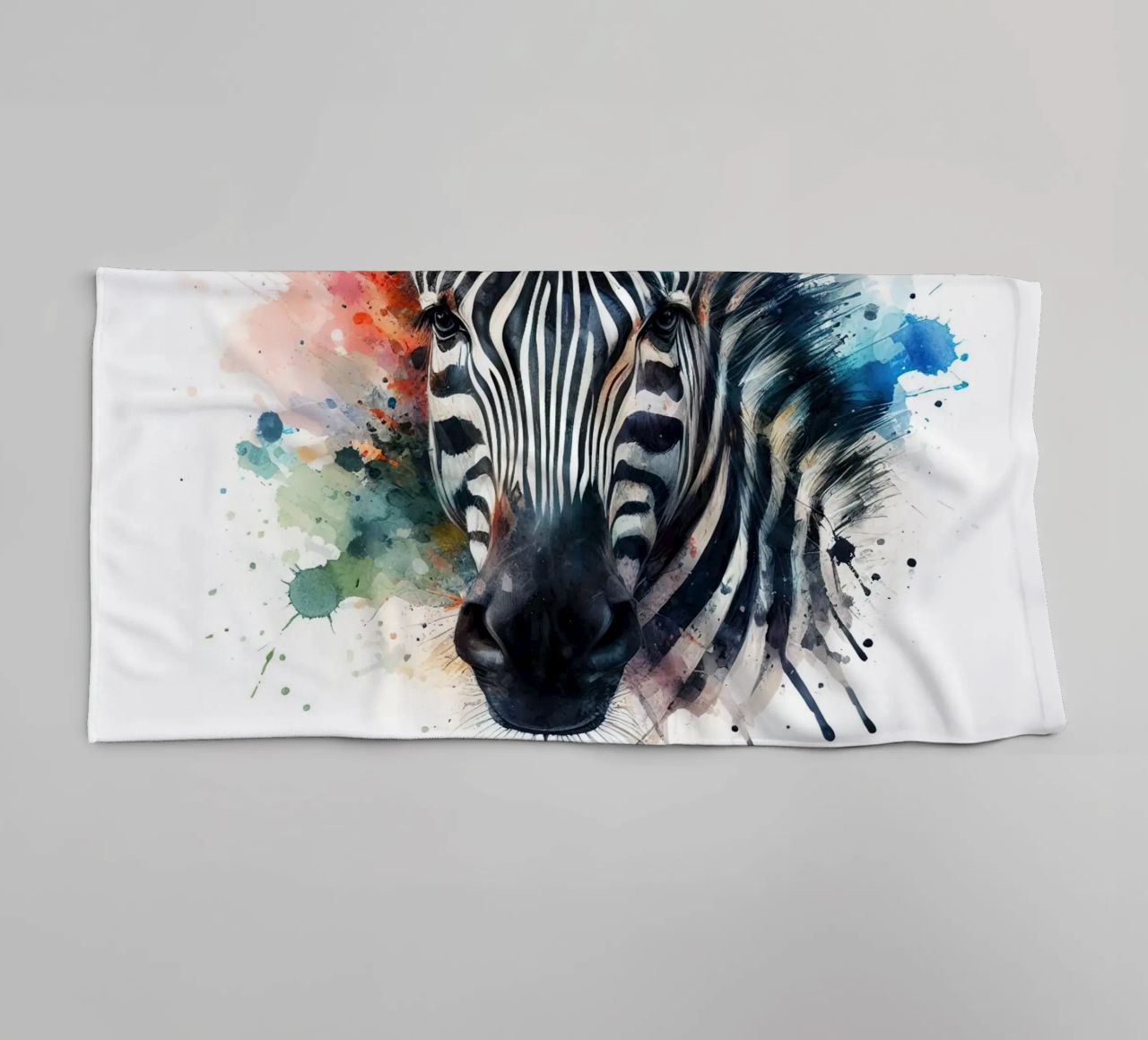 Zebra in acquerello asciugamano da bagno da ARTVI-SHOP