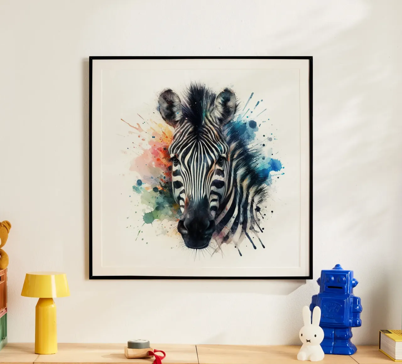 Zebra in acquerello carta hahnemühle da ARTVI-SHOP
