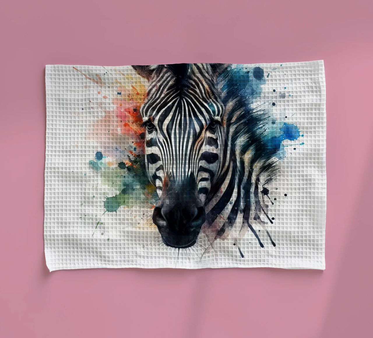 Zebra in acquerello canovaccio da cucina da ARTVI-SHOP