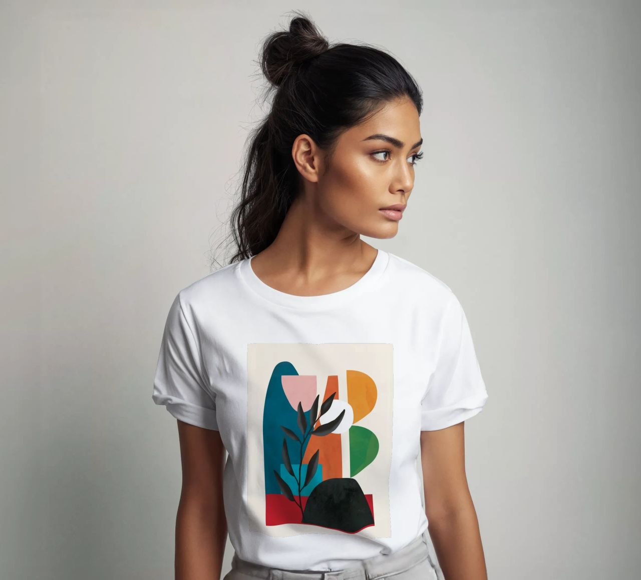 Abstract Minimal Shapes 53 t-shirt da Flow Line