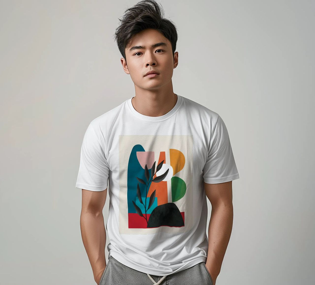 Abstract Minimal Shapes 53 t-shirt da Flow Line