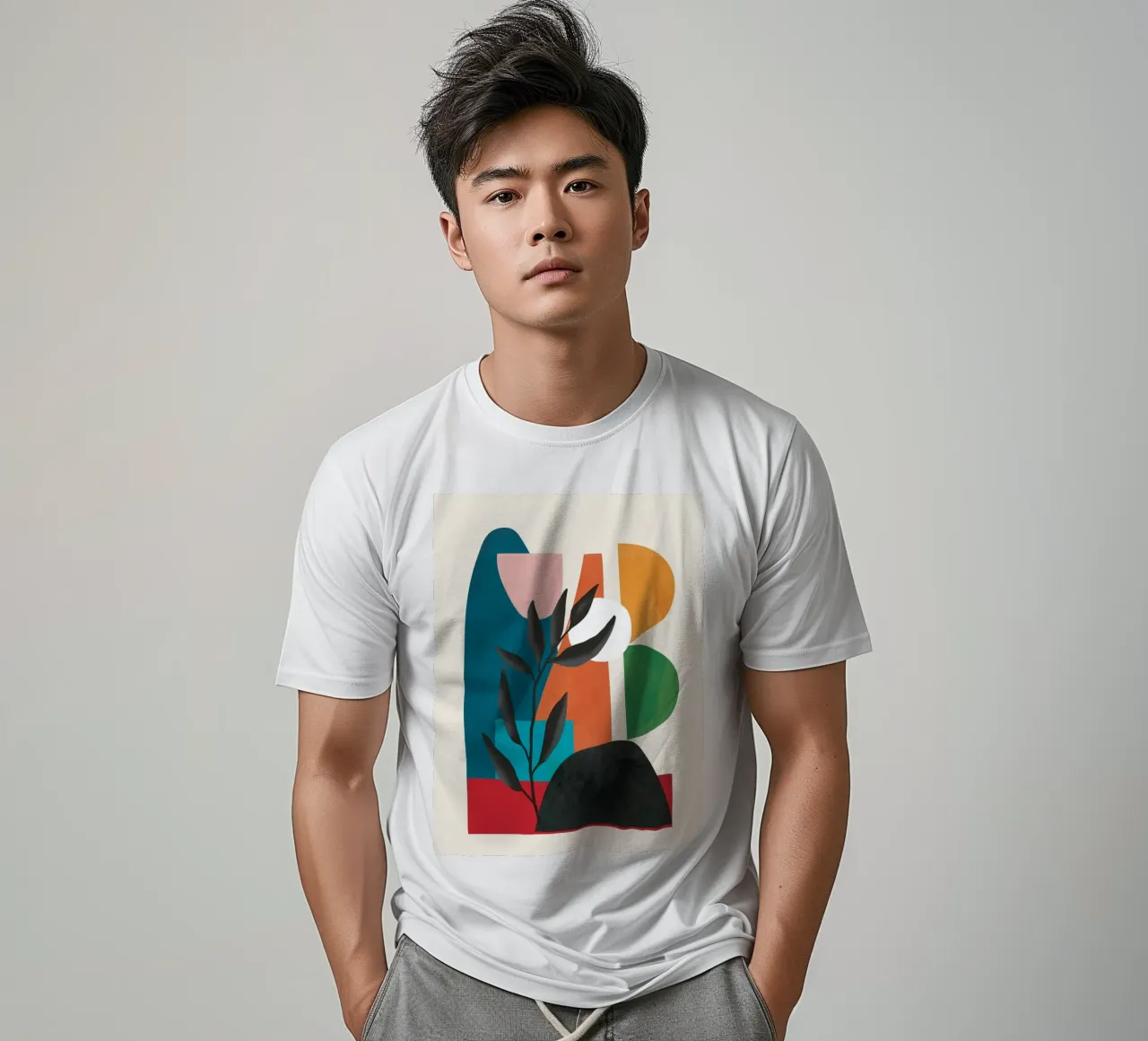 Abstract Minimal Shapes 53 t-shirt da Flow Line