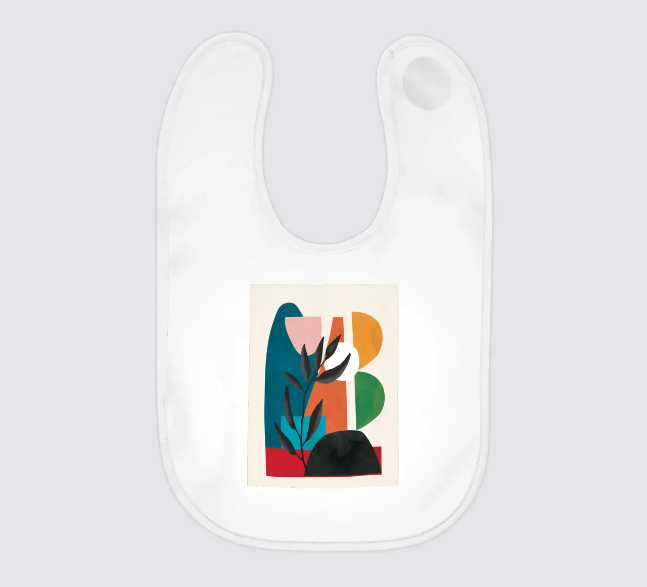Abstract Minimal Shapes 53 baby slabbetje van Flow Line