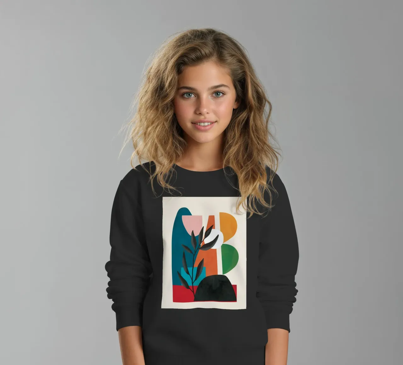 Abstract Minimal Shapes 53 felpa bambino da Flow Line