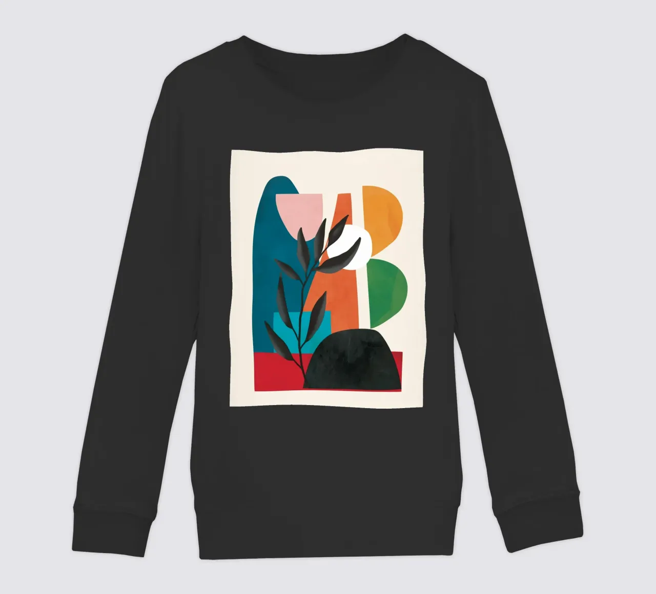 Abstract Minimal Shapes 53 felpa bambino da Flow Line