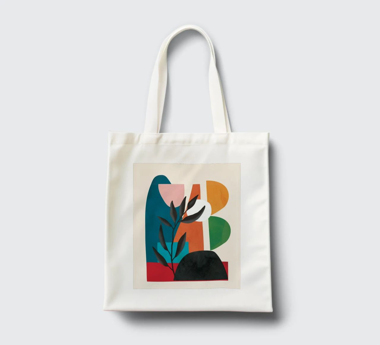 Abstract Minimal Shapes 53 borsa in juta da Flow Line