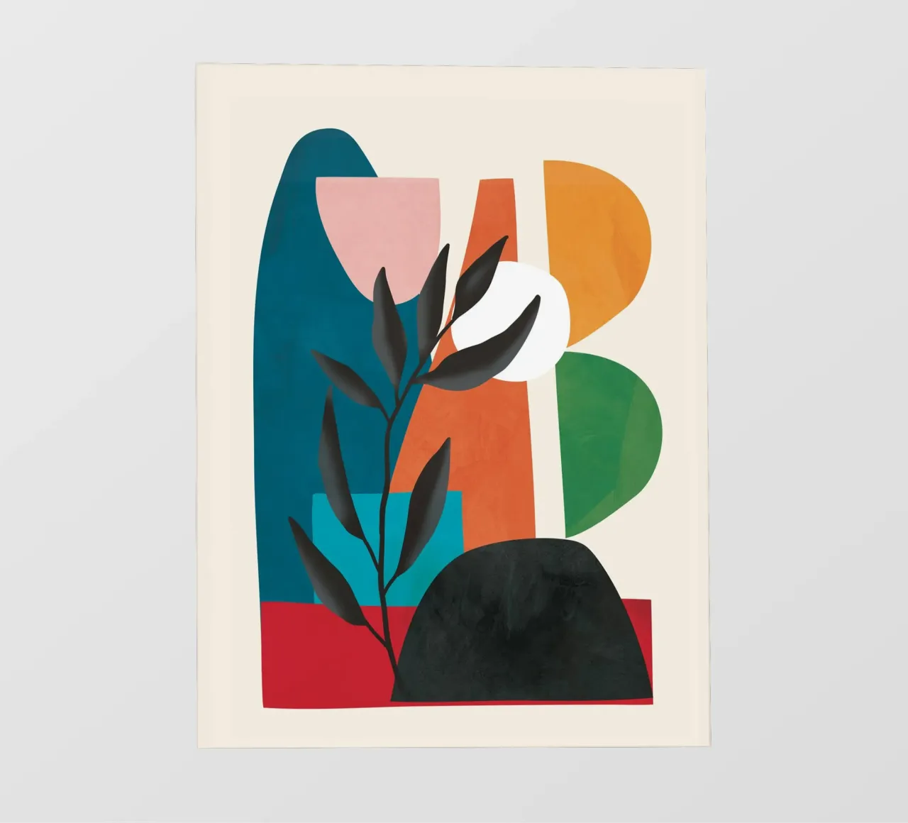 Abstract Minimal Shapes 53 Backlit Folie von Flow Line