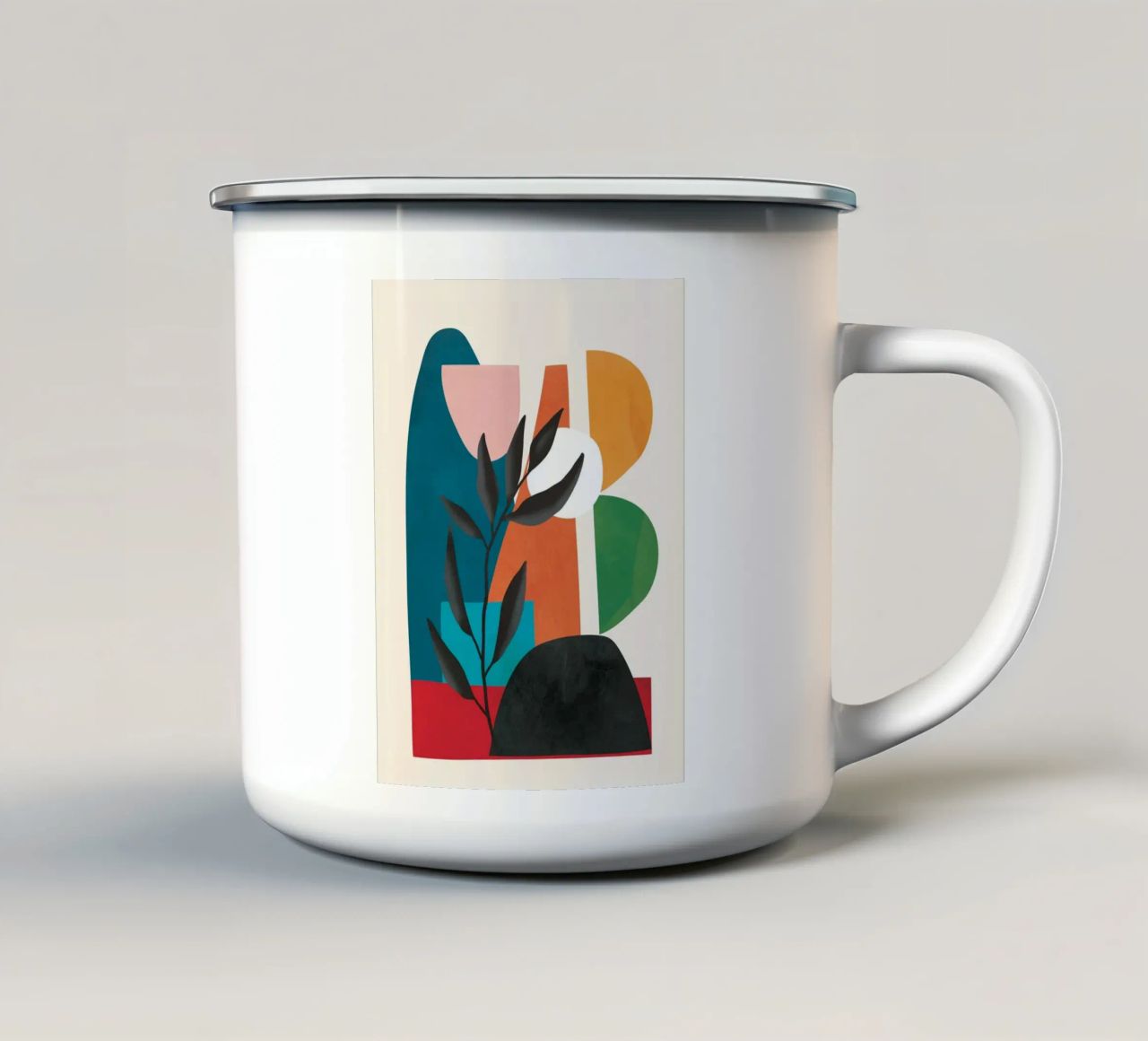 Abstract Minimal Shapes 53 tazza in smalto da Flow Line