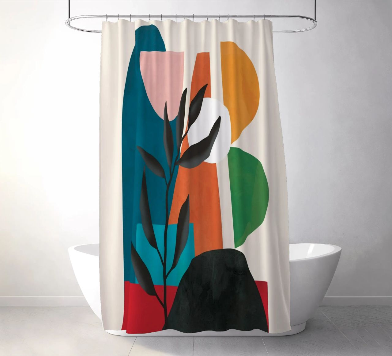 Abstract Minimal Shapes 53 tenda da doccia da Flow Line