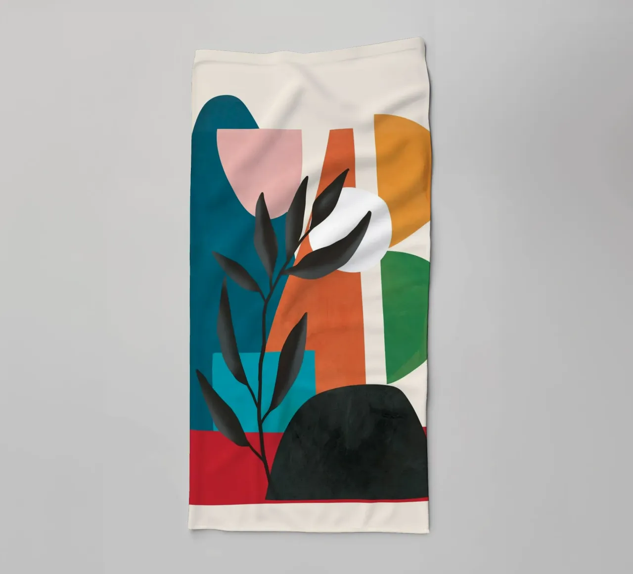 Abstract Minimal Shapes 53 badhanddoek van Flow Line