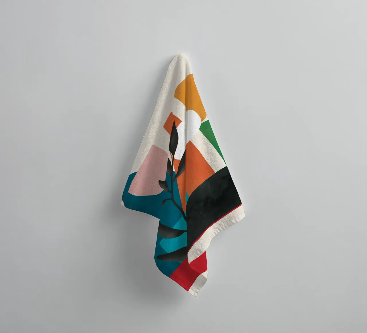 Abstract Minimal Shapes 53 badhanddoek van Flow Line