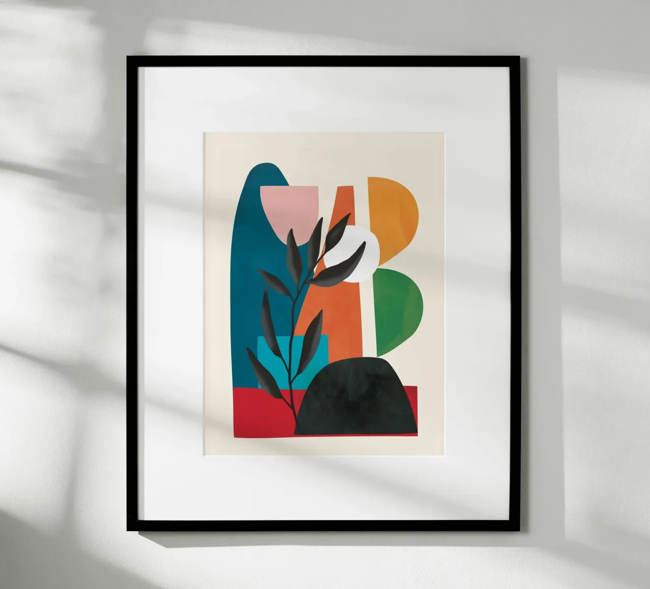 Abstract Minimal Shapes 53 carta hahnemühle da Flow Line