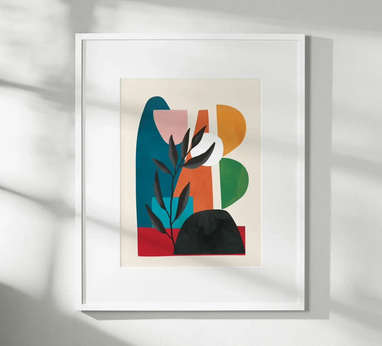 Abstract Minimal Shapes 53 carta hahnemühle da Flow Line