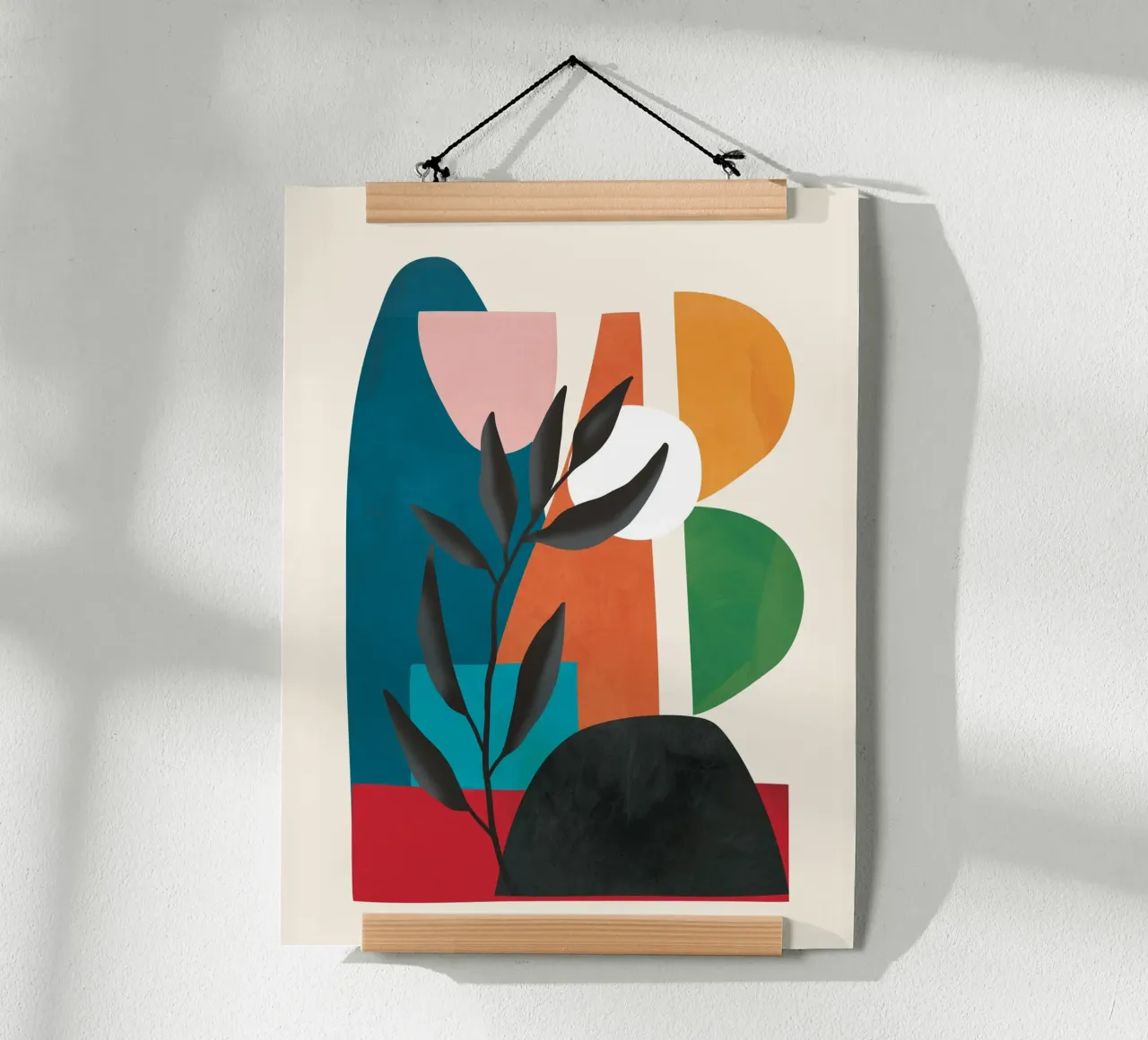 Abstract Minimal Shapes 53 carta hahnemühle da Flow Line