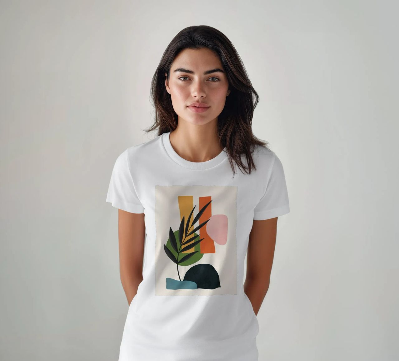 Abstract Minimal Shapes 55 t-shirt da Flow Line