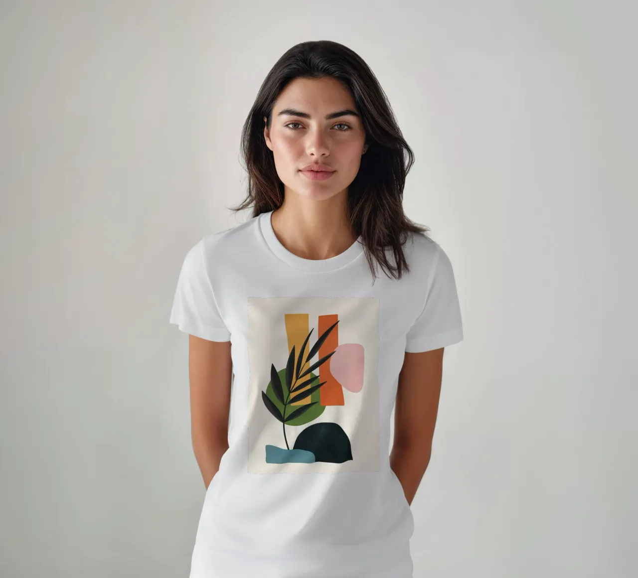 Abstract Minimal Shapes 55 t-shirt da Flow Line
