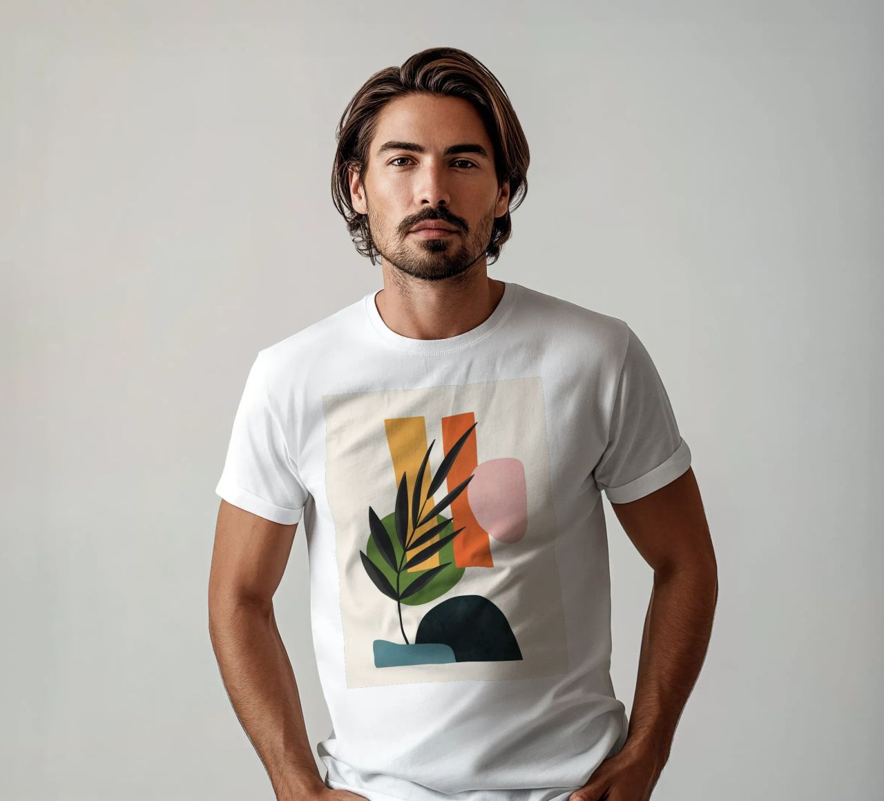 Abstract Minimal Shapes 55 t-shirt da Flow Line