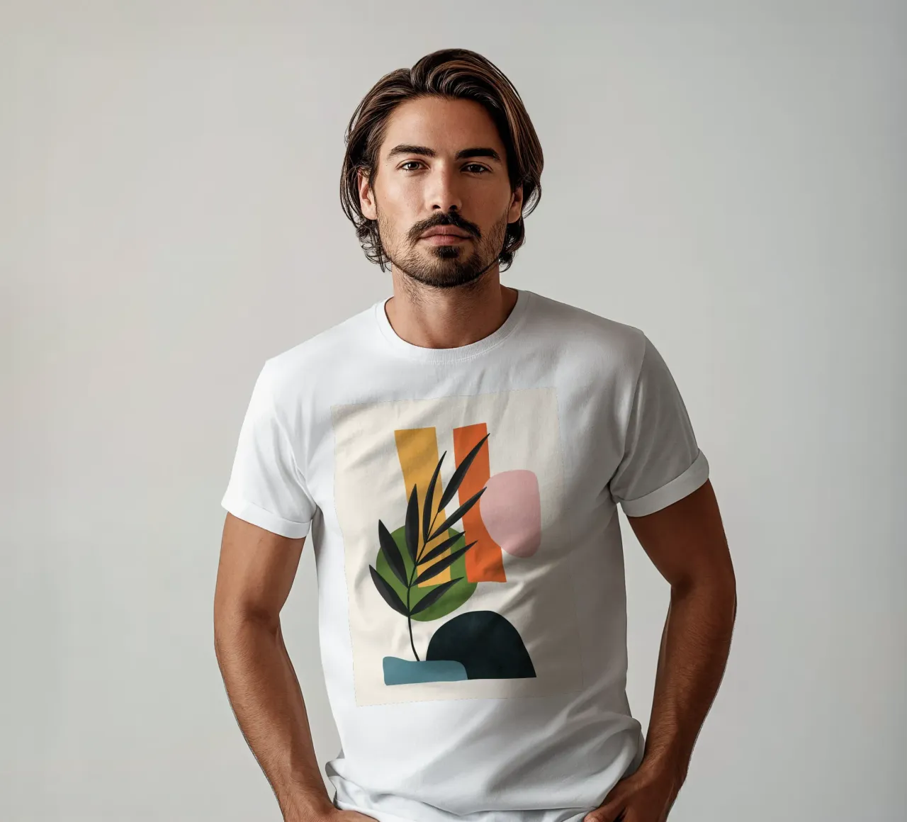 Abstract Minimal Shapes 55 t-shirt da Flow Line