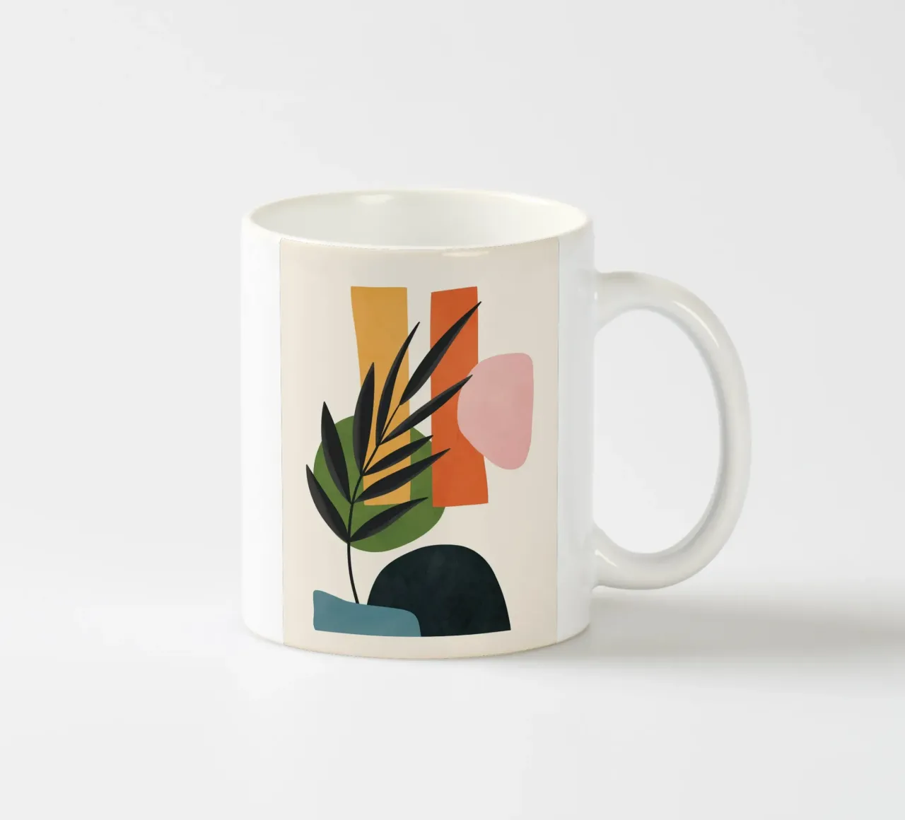 Abstract Minimal Shapes 55 mug en céramique de Flow Line