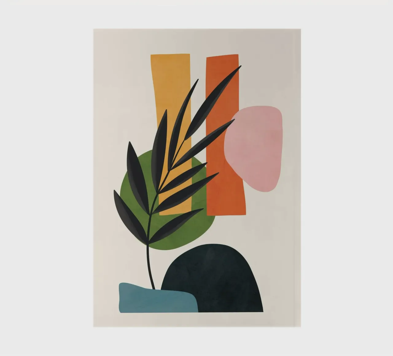 Abstract Minimal Shapes 55 Notizbuch von Flow Line