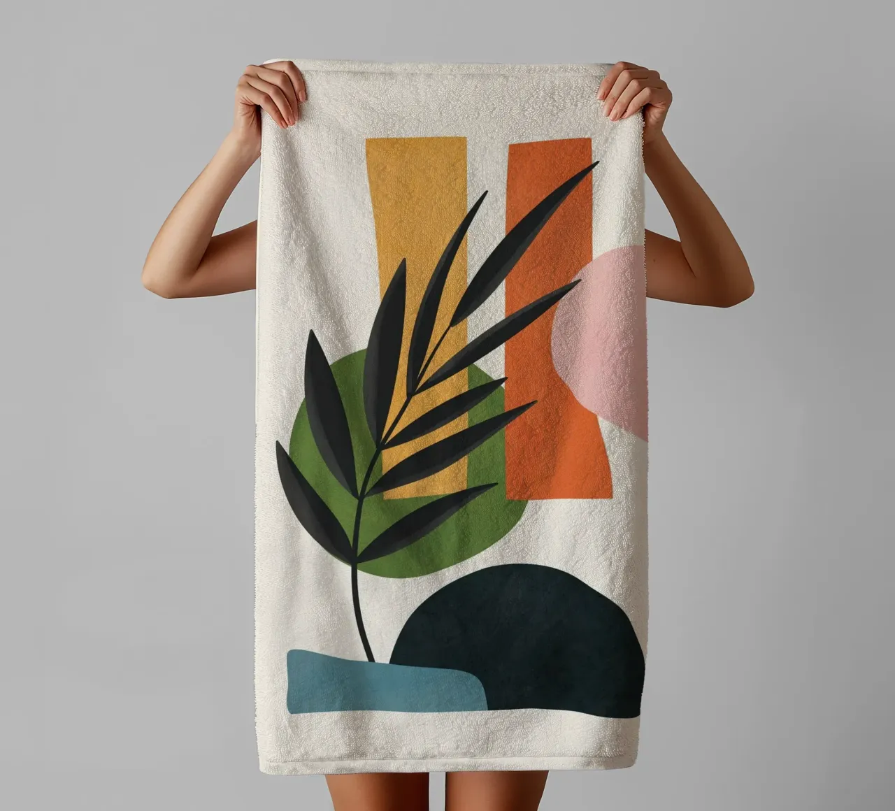 Abstract Minimal Shapes 55 asciugamano da bagno da Flow Line