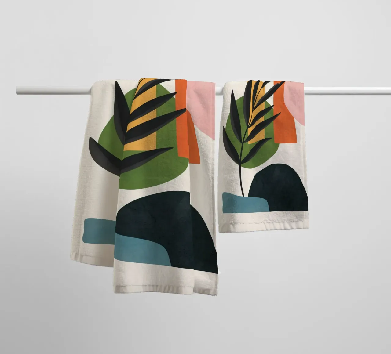 Abstract Minimal Shapes 55 asciugamano da bagno da Flow Line