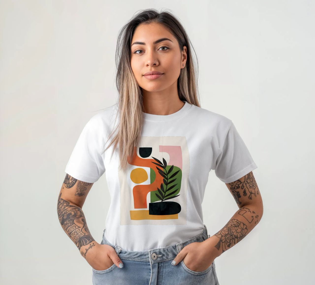 Abstract Minimal Shapes 56 t-shirt da Flow Line