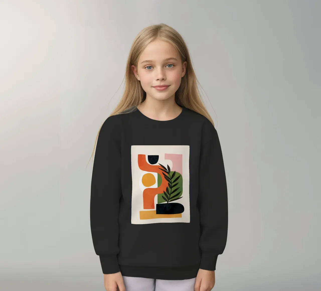 Abstract Minimal Shapes 56 felpa bambino da Flow Line