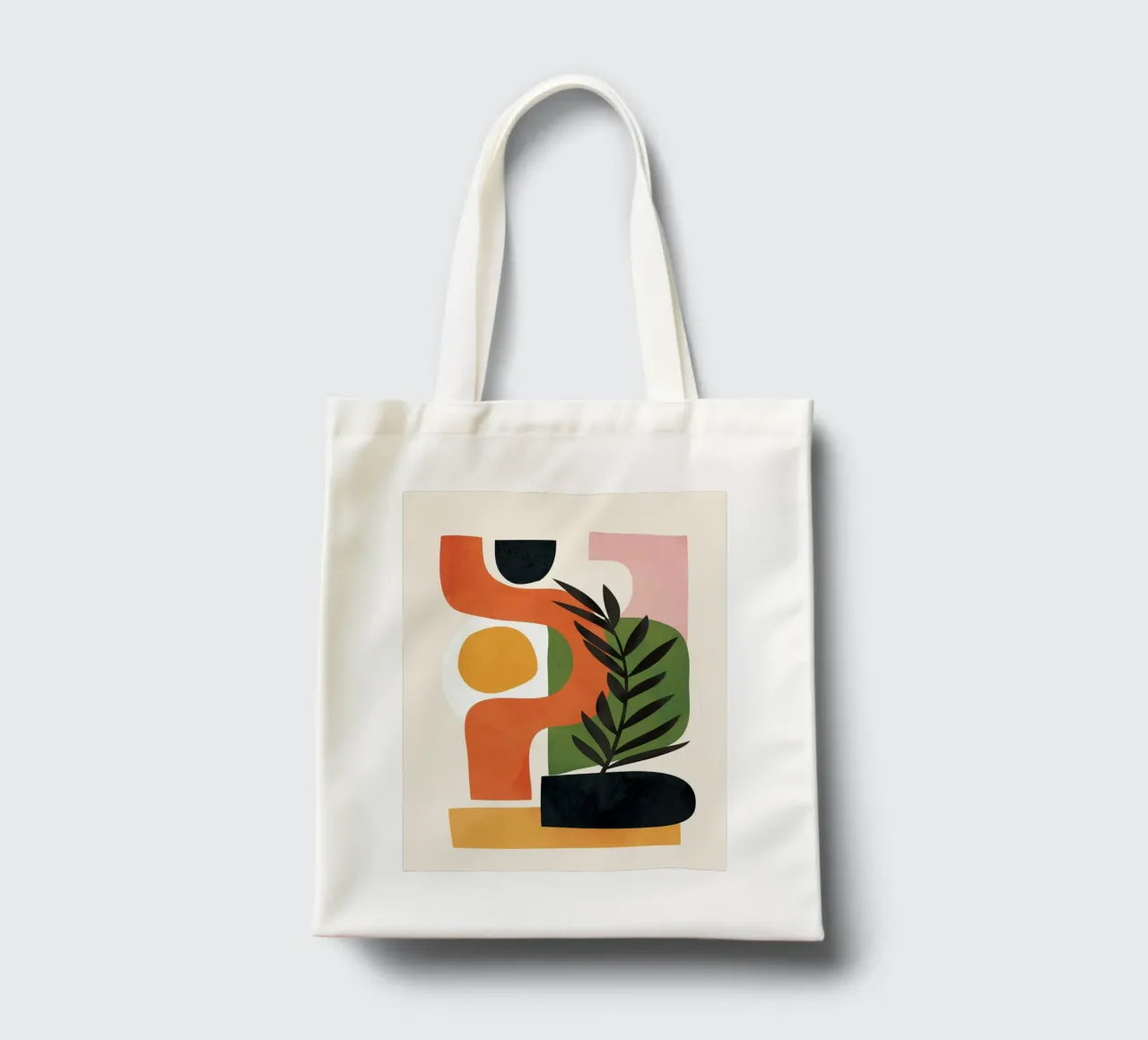 Abstract Minimal Shapes 56 borsa in juta da Flow Line
