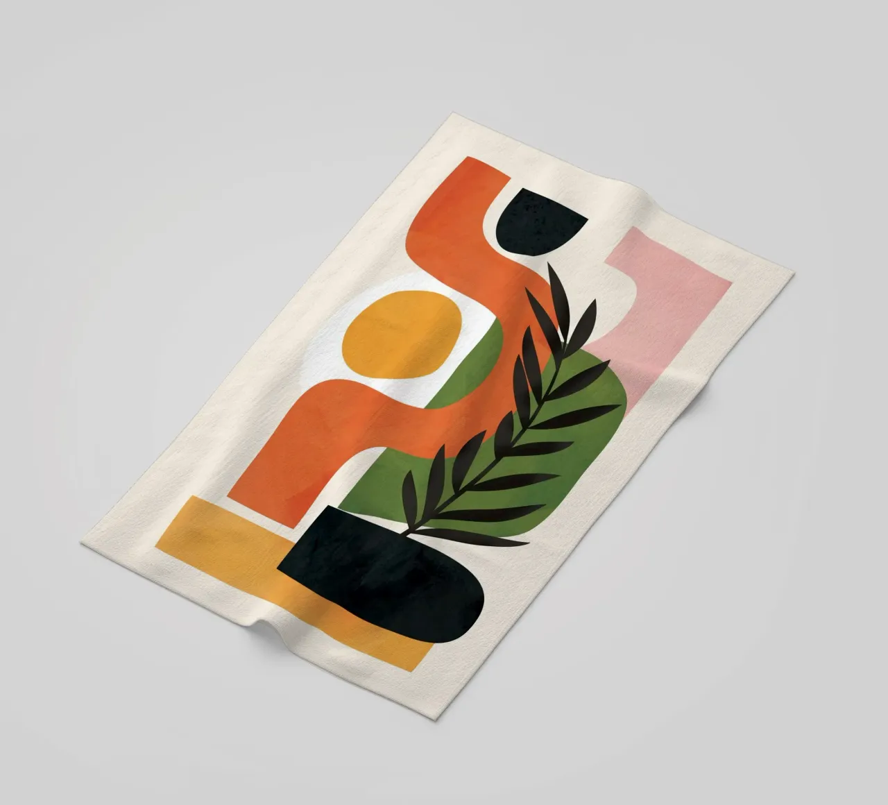 Abstract Minimal Shapes 56 toalla de playa de Flow Line
