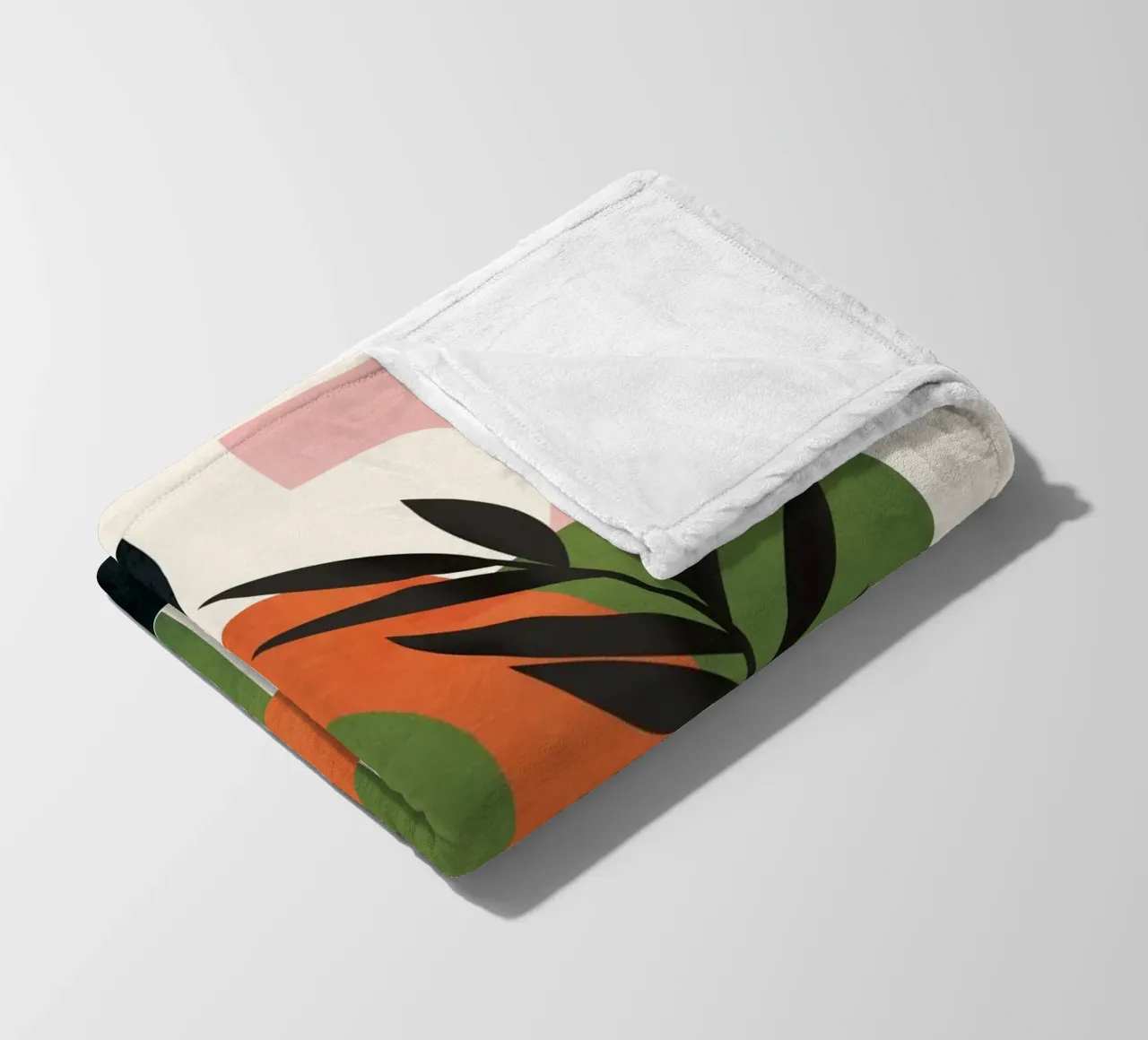 Abstract Minimal Shapes 56 fleece blanket by Flow Line
