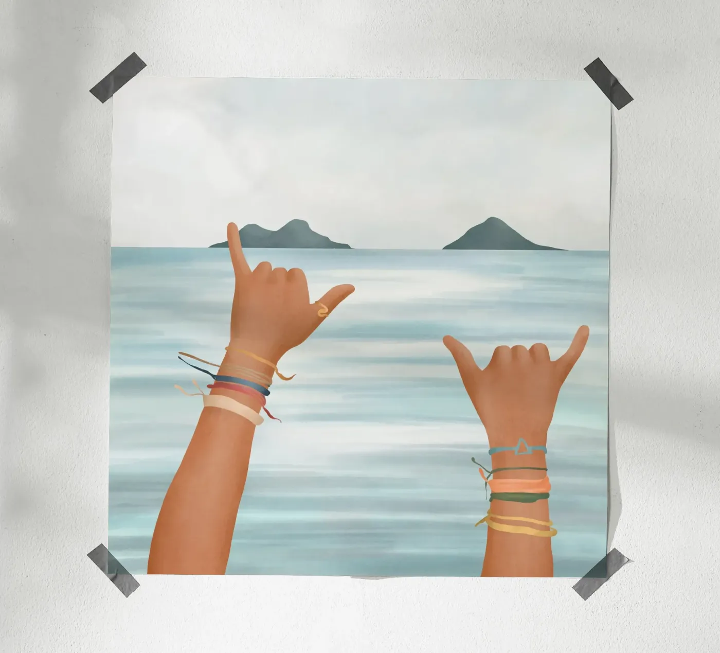 Shaka Sign poster da Flow Line