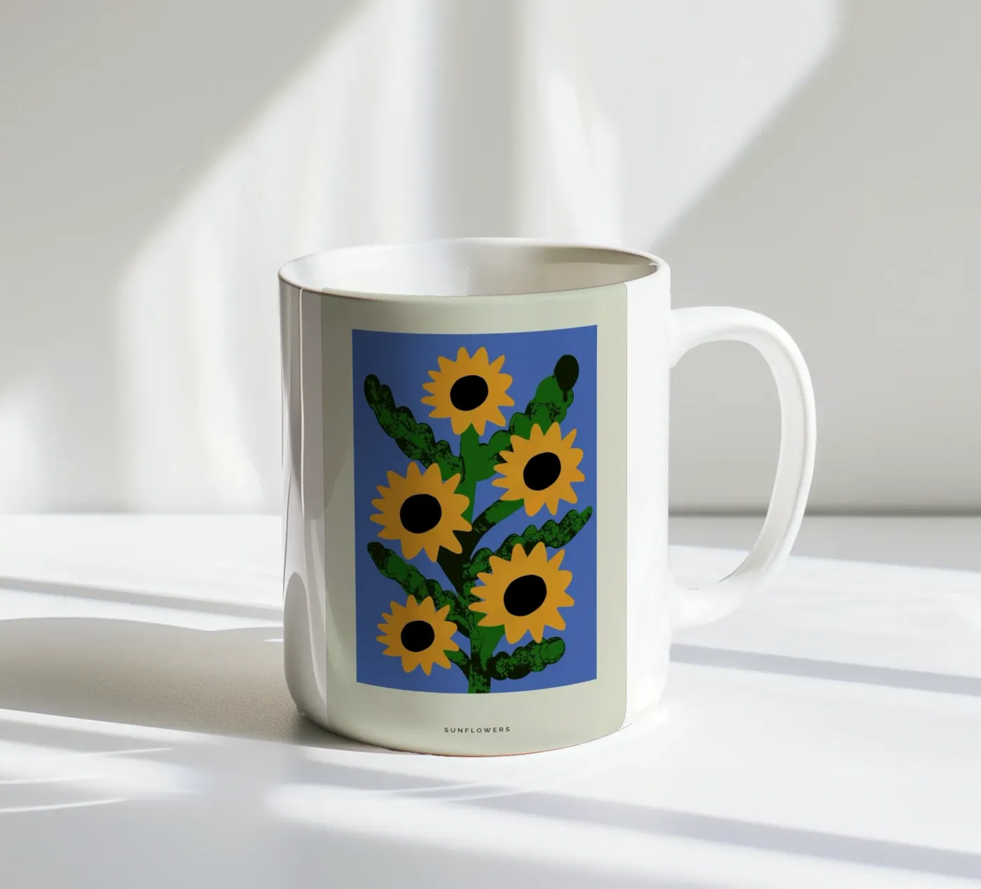 Sunflowers ceramic mug by Studio One