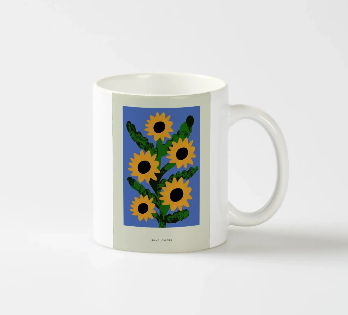 Sunflowers ceramic mug by Studio One