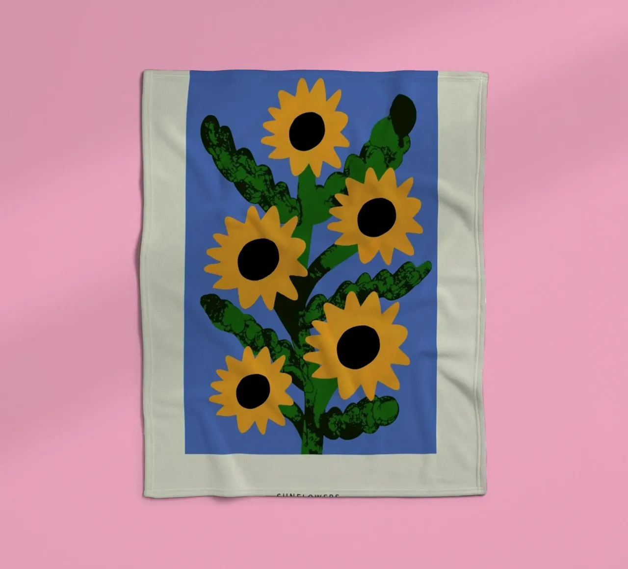 Sunflowers coperta in pile da Studio One