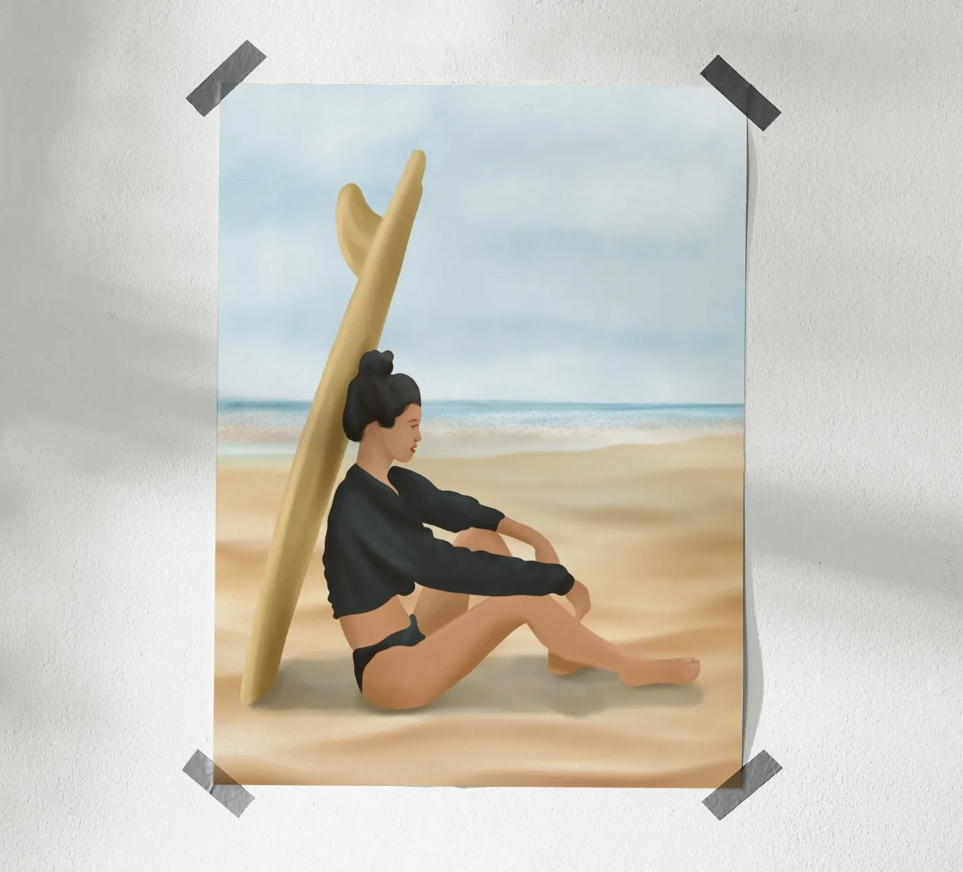 Surfboard Shade poster da Flow Line