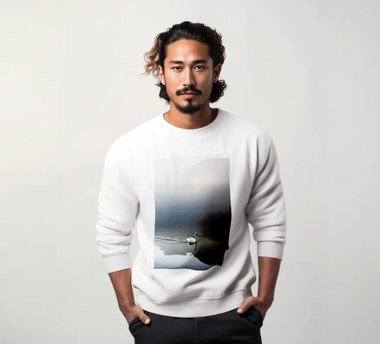 The Swan Sweatshirt von METROPOLIS